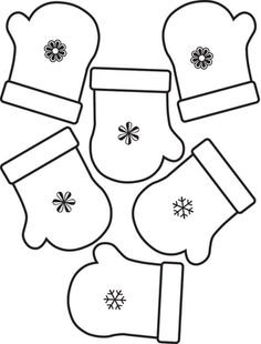 Шаблон рукавички