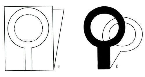 Шаблон гирлянды из колечек