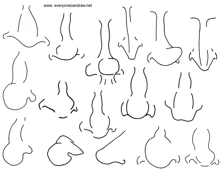 Нос трафарет