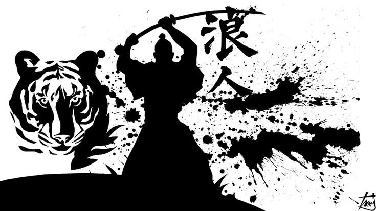 Самурай силуэт