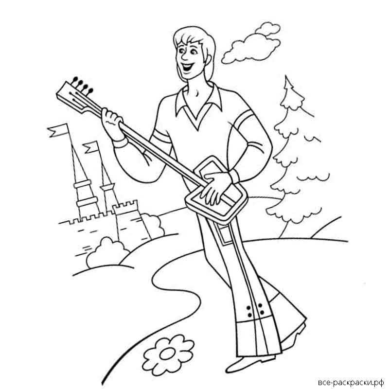 Раскраски бременских музыкантов ТРУБОБУР