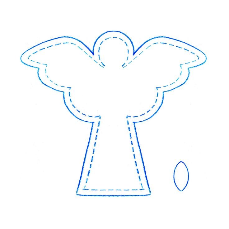 Трафарет ангела