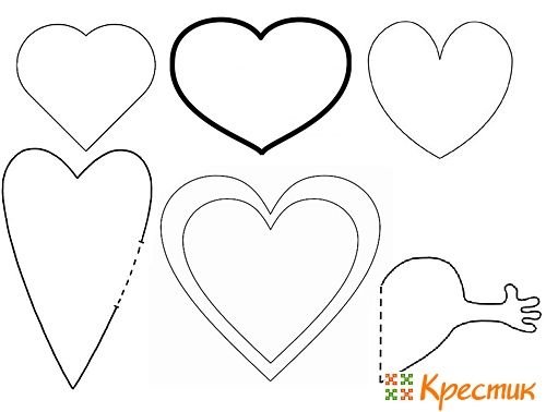 Трафарет сердечки