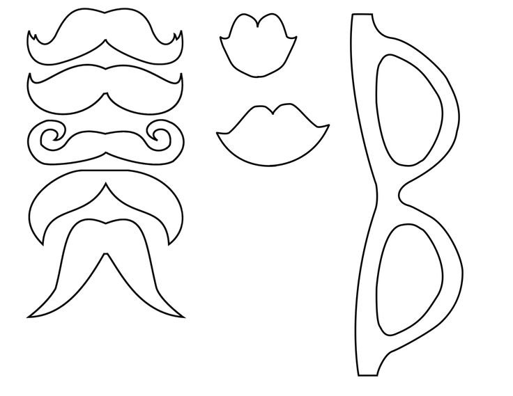 Трафарет губы для вырезания