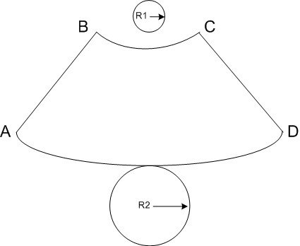 Развёртка усечённого конуса