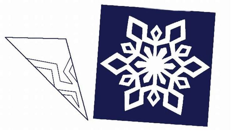 Простые снежинки