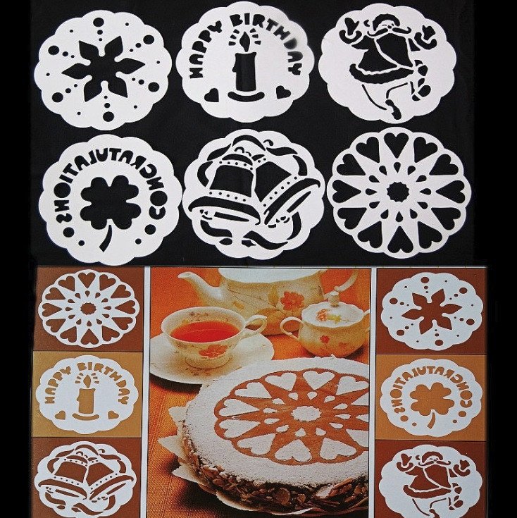 Кондитерские трафареты для декора торта
