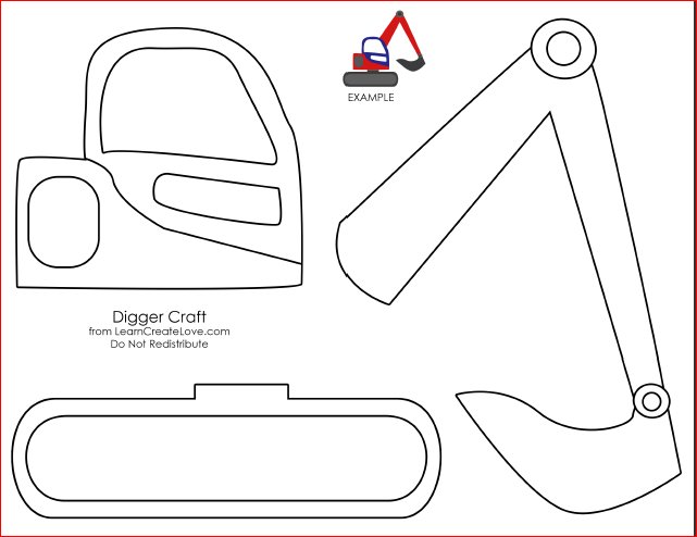 Детали для аппликации машинка