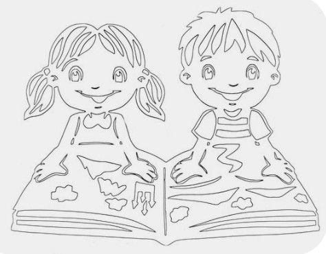 Вытынанки на школьную тему