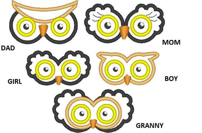 Глаза Совы трафарет