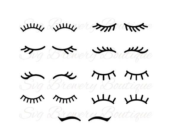 Трафарет глазки Единорожки