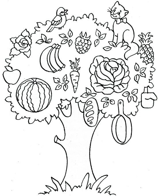 Дерево для раскрашивания