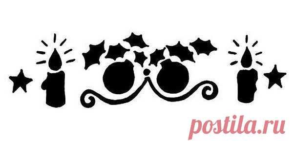 Трафарет "новогодний"