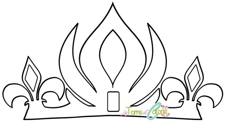 Корона трафарет