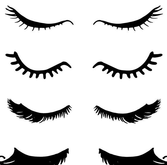 Ресницы эскиз