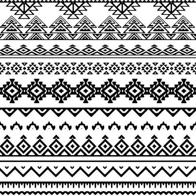 Геометрический орнамент в полосе