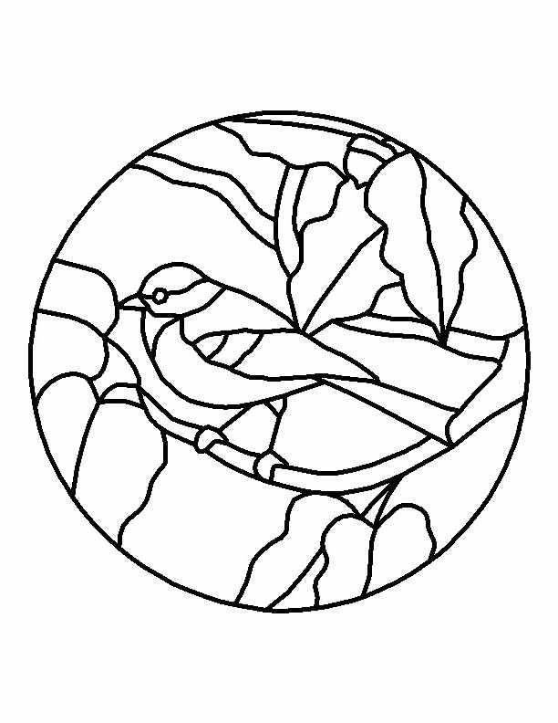 Трафарет для витража для детей