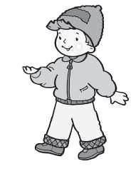 Мальчик в куртке раскраска