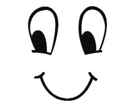 Трафарет глаза и рот