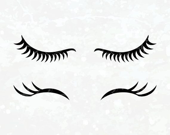 Реснички трафарет