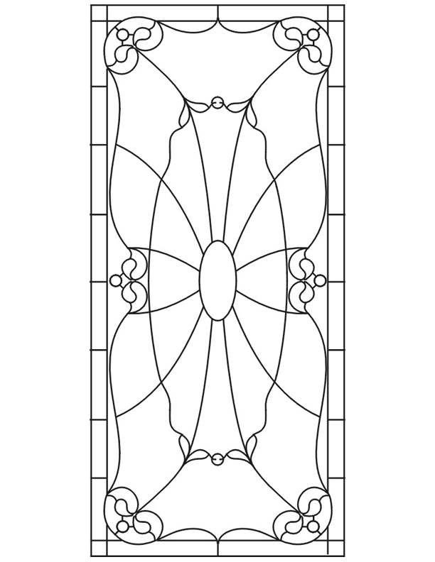 Витраж шаблон