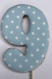 Имбирный пряник цифра 9