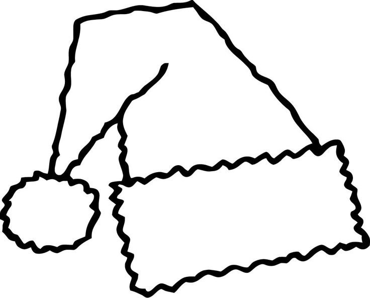 Новогодняя шапка раскраска