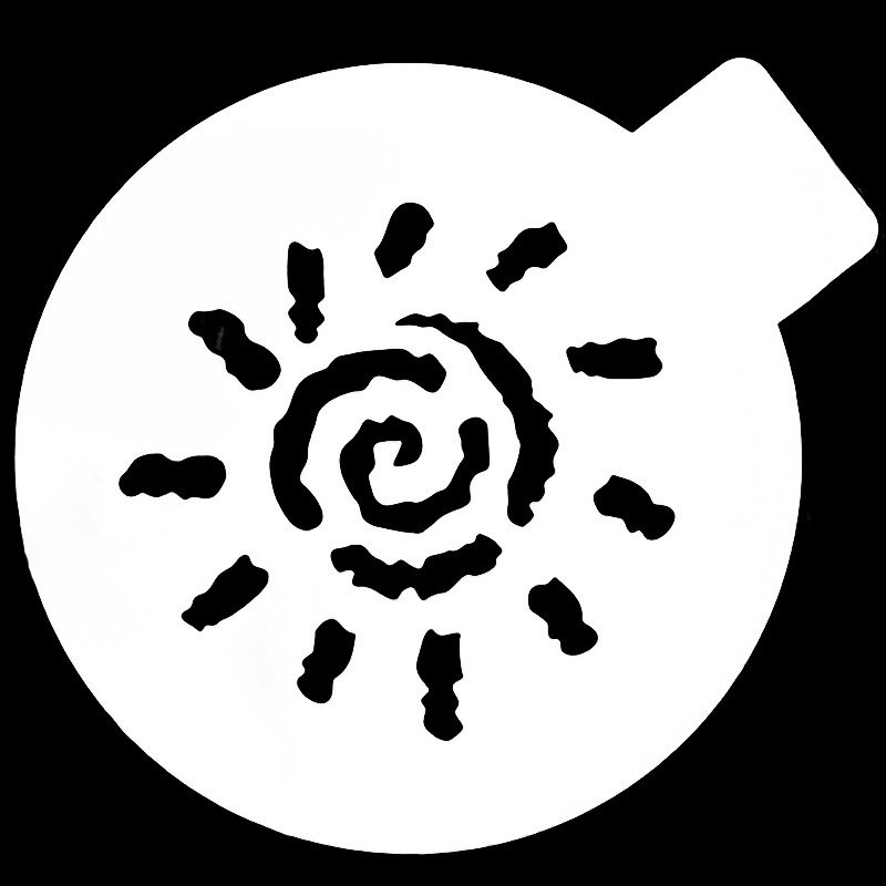 Солнце трафарет