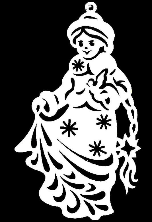 Трафареты на окна новогодние