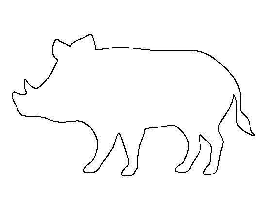 Контуры животных для аппликации