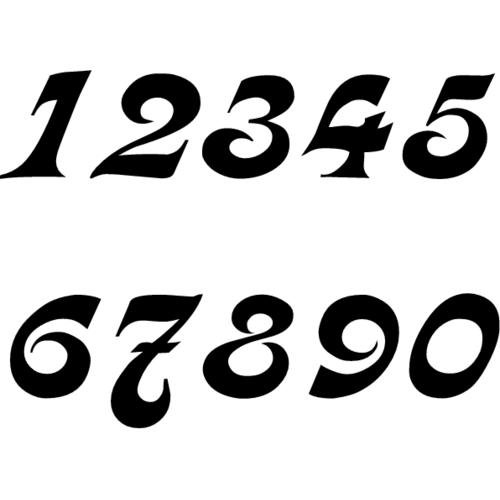 Красивое написание цифр