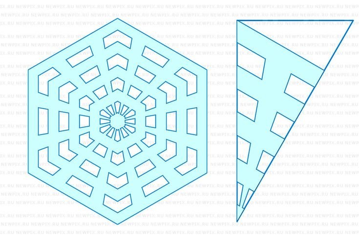 Снежинки для вырезания из бумаги