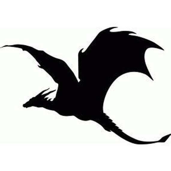 Силуэты драконов