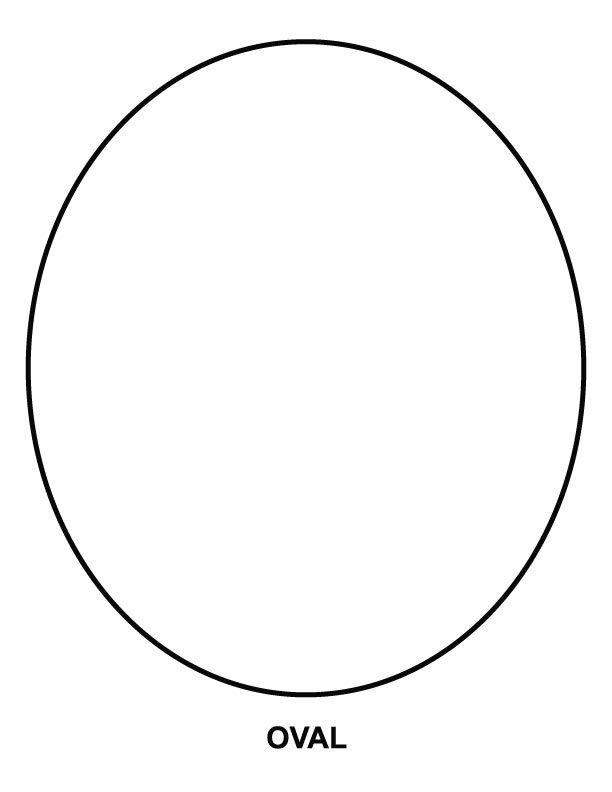 Овал трафарет