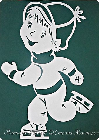 Вытынанки новогодние дети