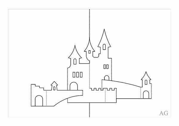 Объемные открытки архитектура
