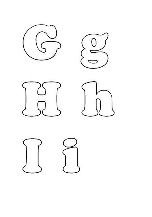 Буквы из фетра выкройки