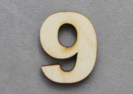 Цифра 9 трафарет для пряника