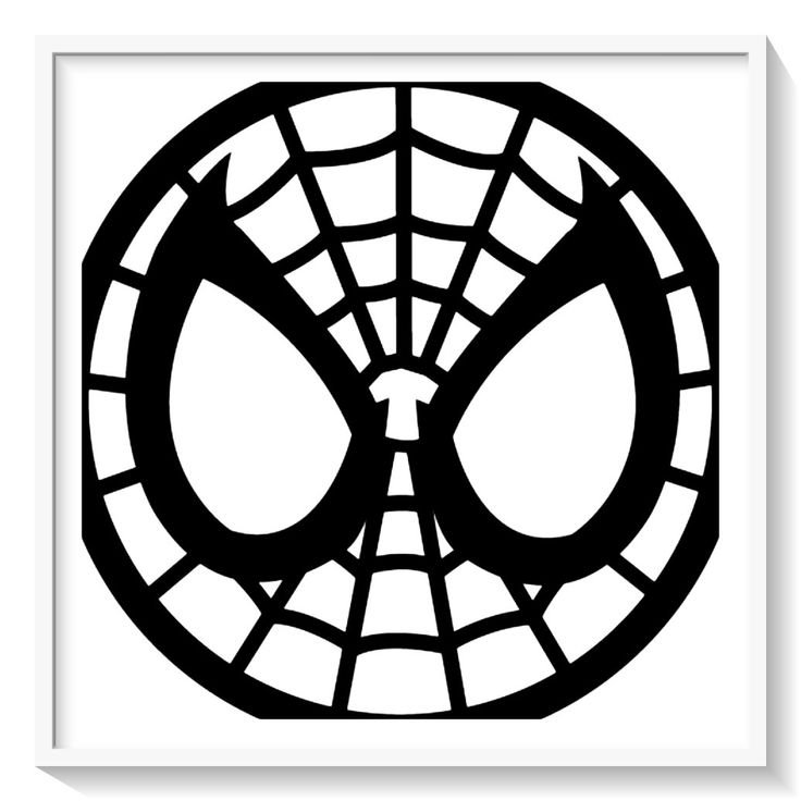 Человек паук трафарет
