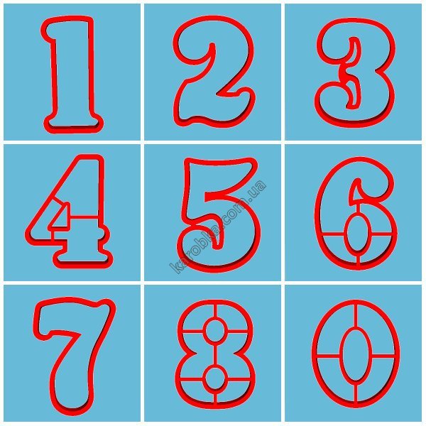 Трафарет "цифры"
