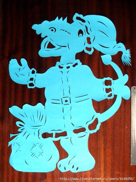 Вытынанка ну погоди на новый год