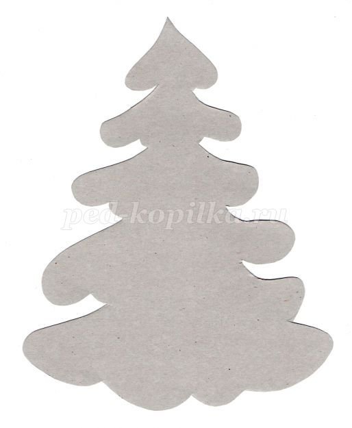 Елка из пенопласта шаблон