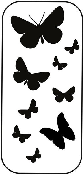 Трафарет бабочки для аквагрима