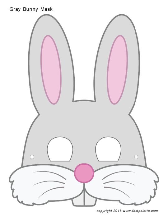 Маска зайца для детей