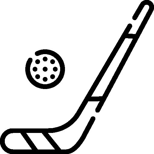 Клюшка хоккейная трафарет