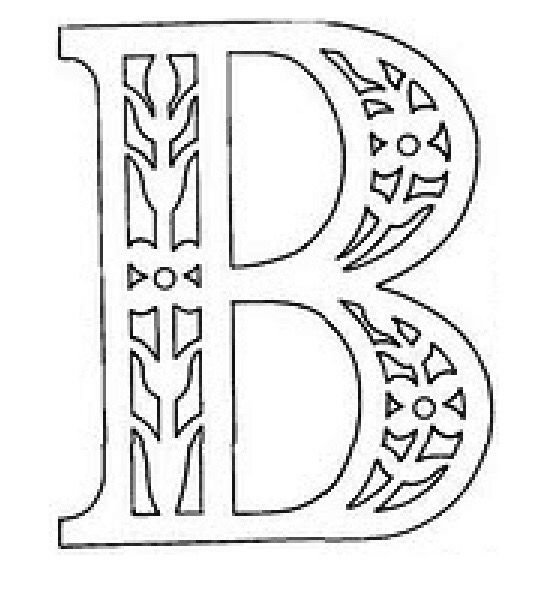 Трафарет букв