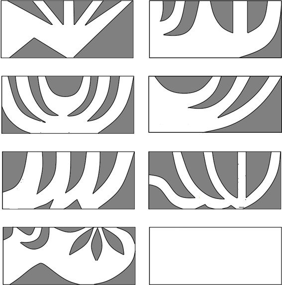 Прафареты для объёмных снежинок