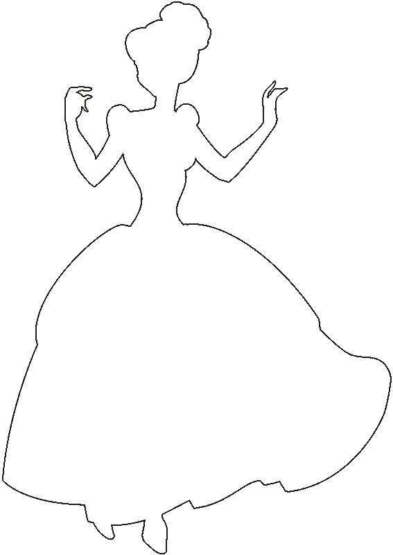 Золушка силуэт