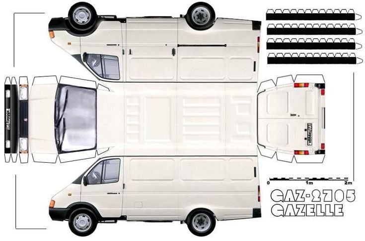 Бумажная выкройка Газель ГАЗ 3221