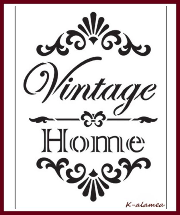 Трафарет надпись